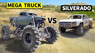 THIS vs THAT OFFROAD Methanol Megatruck vs TURBO LS Silverado Prerunner [upl. by Emorej]