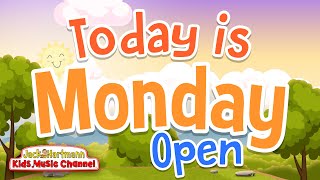 Today is Monday  Open Version  Jack Hartmann [upl. by Ahsinej312]