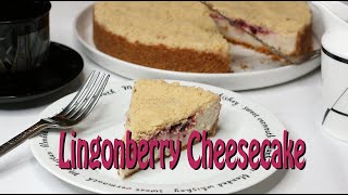 Lingonberry Cheesecake ala IKEA Vegan GlutenFree [upl. by Letram]