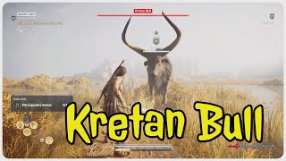 Assassins Creed Odyssey  Kretan Bull location and Fight [upl. by Ochs232]