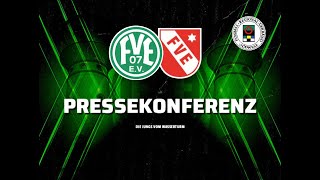 Pressekonferenz nach dem Heimspiel gegen den FV Eppelborn 🟢⚪ FVEEPP Oberliga [upl. by Gannon]