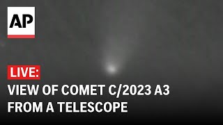 LIVE Watch Comet A3 as seen from a telescope in Italy [upl. by Paddy]