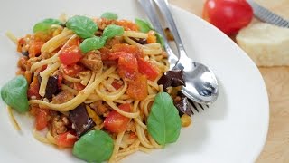 Easy Garlicky Tomatoey Pasta Recipe  Asian Recipes [upl. by Ylam]