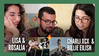 Italians React to Lisa amp Rosalía  Charli XCX amp Billie Eilish  New Woman  Guess  eng cc [upl. by Enaitsirhc78]