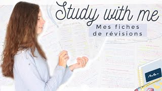 Fiches de révisions ma méthode pour les réaliser 📄 Study with me 📚 [upl. by Nnyroc]