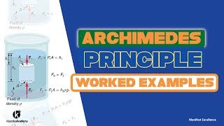 Archimedes principle application  Solved problems  Kisembo Academy [upl. by Ahsaei912]