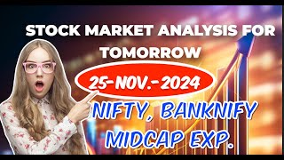 STOCK MARKET ANALYSIS FOR 25NOV2024  Monday Hero to Zero TRADE midcapexpiry banknifty nifty [upl. by Araccot629]