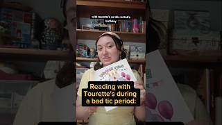 Reading my book about Tourettes with Tourettes tourettesyndrome tourettes ticdisorder tics md [upl. by Otxilac]