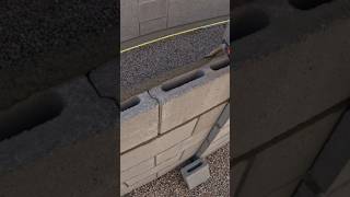 Side yard block wall extension construction masonry blockwalls arizona shorts [upl. by Fillender308]