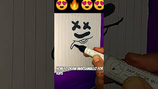 How to draw marshmallow 🤩drawing art viralshort pop [upl. by Feer]