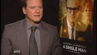 COLIN FIRTH ANS A SINGLE MAN INTERVIEW [upl. by Humfrid603]