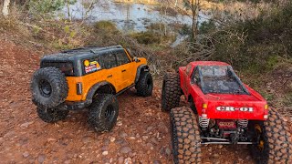 HB R1001 Wilderness  Tamiya CR01  Disused Quarry RC Trailing 👀 rc rcoffroad crawler [upl. by Hessler]