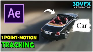 After Effects 1Point Motion Tracking Tutorial for Beginners [upl. by Nakada274]