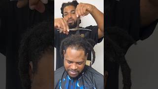 Cutting Dreadlock Wicks Off ‼️🫣💈wicks dreadlocks [upl. by Onin]