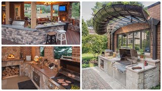 TOP 50 Rustic Outdoor Kitchen Ideas Rustic Bar and BBQ  Garden Ideas [upl. by Nryhtak813]