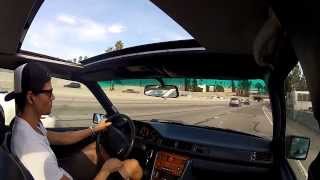 Mercedes Benz 300E W124 Cruising LA  Malibu [upl. by Eile]