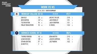 Worksop College 1st XI v Norwich School 1st XI [upl. by Iteerp]