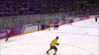 Chris Kunitz goal  Final game Canada vs Sweden Sochi 2014 [upl. by Annaiel]