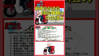 郵便局配達員 時給1610円の仕組み 郵便配達 期間雇用 [upl. by Lavern]