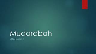 Lecture 10 Mudarabah Part 2 Urdu [upl. by Jerald238]