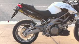 Aprilia Shiver 2010 ABS  Roadsitalia Exhaust [upl. by Bohman548]