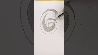 Alphabet G 3D drawing shorts [upl. by Keri299]