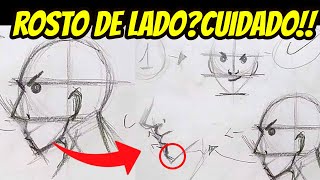 Rosto de PERFIL como DESENHAR SEM ERRAR anime e mangá [upl. by Nally333]