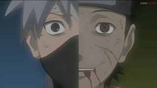 Obito le regala el sharigan a kakashi y minato salva a kakashi y a Rin☆ HD [upl. by Herrah]