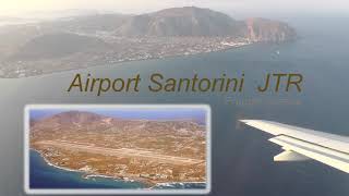 epic flight and landing to Santorini [upl. by Annail]