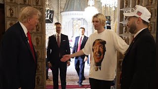 Adin Ross amp xQc Meet Donald Trump amp Give Him An INSANE GIFT [upl. by Leynad625]