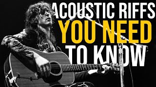 10 Acoustic Guitar Riffs That Will Make You A Better Player [upl. by Aetnuahs]