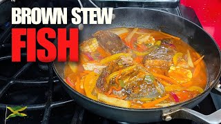 I Made the BEST Brown Stew Fish Recipe [upl. by Anyd467]