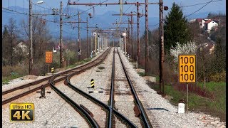 4K CABVIEW Koper  Ljubljana  Adriatic Sea to inland Slovenia  freight train travel [upl. by Xuaegram]