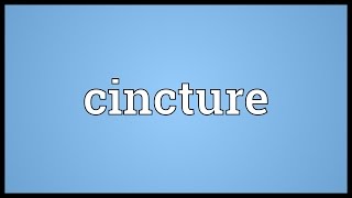 Cincture Meaning [upl. by Jemma]