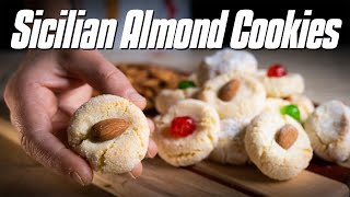 How to Make PASTE DI MANDORLA  Sicilian Almond Cookie Recipe [upl. by Darach540]