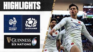 HIGHLIGHTS  🇫🇷 France v Scotland 🏴󠁧󠁢󠁳󠁣󠁴󠁿  2023 Guinness Six Nations [upl. by Akenahc]