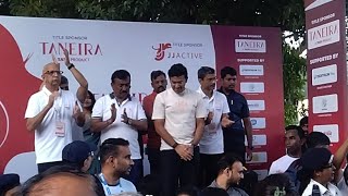 Taneira’s ‘Saree Run’In the presence of Mr Ambuj Narayan CEO Taneira Mr Tejasvi Surya [upl. by Schlesinger]