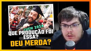 CASIMIRO REAGINDO AO REPÓRTER DOIDÃO ENEM 2024 DEU RUIM [upl. by Millard]