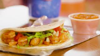 Taco Cabana  Shrimp Tampico Tacos and Quesadillas [upl. by Otrevire]