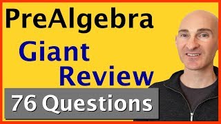 PreAlgebra Final Exam Giant Review [upl. by Ahsyla]