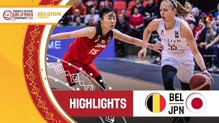 Belgium v Japan  Highlights  FIBA Womens Olympic Qualifying Tournament 2020 [upl. by Claresta]