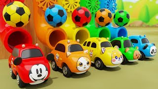 Color Balls amp Sing a Song  Wheels On the Bus Ten in the Bed  Baby Nursery Rhymes amp Kids Songs [upl. by Eidnalem]