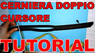 Come creare una cerniera con doppio cursore Tutorial fai da te diy [upl. by Alethea375]