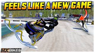 NEW SLEDS MAKE SNOCROSS A MUST TRY IN MX BIKES [upl. by Ahseinar372]