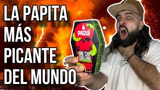 ¡Pruebo one chip challenge 2023 La papita MAS PICANTE DEL MUNDO [upl. by Landa]