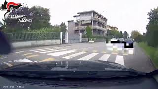 Piacenza24  Inseguimento a Fiorenzuola il video dei carabinieri [upl. by Avraham]