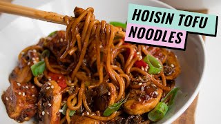 Hoisin Tofu Noodle Stir Fry  VEGAN [upl. by Tooley598]