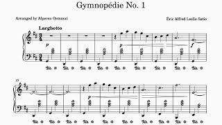 Gymnopédie No1 – Éric Satie  Piano sheets [upl. by Mariand733]