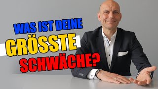 Was ist Ihre größte Schwäche 10 gute Schwächen und wie du sie im Job Interview einsetzt [upl. by Ranilopa]