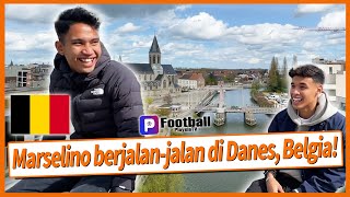 Marcelino berjalanjalan di Danes Belgia  Marselino Ferdinan × Ilhan Fandi in KMSK Deinze [upl. by Brocky593]